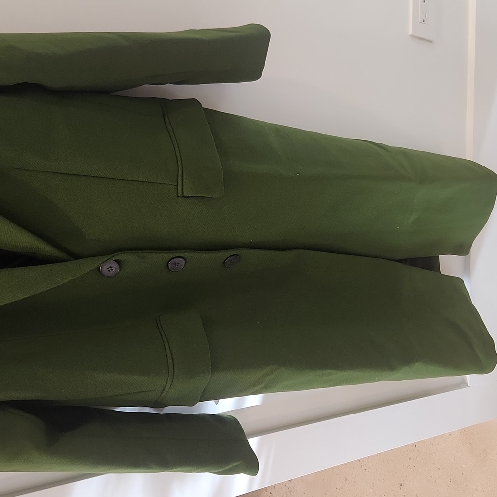 Thakoon Green Single Breasted Wool Coat NWT - Picture 2 of 13